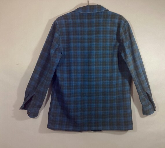 Vintage 1960's PENDLETON Jacket, Three Leather Bu… - image 4