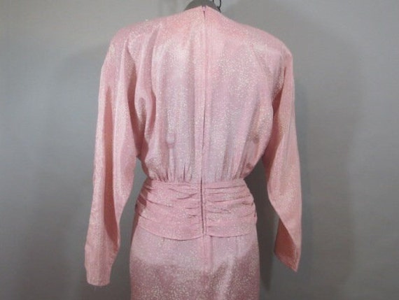 Vintage 1980's NINA PICCALINO, Dress, Pink With W… - image 7