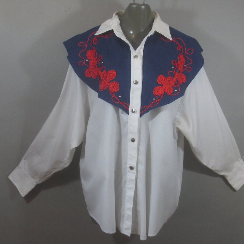 PattensAtticTreasure - Blanc H Bar C Ranchwear longue queue vintage des