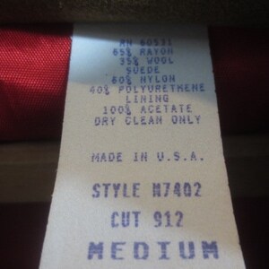 Western Jacket, SADDLE RIDGE, Vintage Collection, Silver Metal Studs and Button, Rayon Wool Blend, Med. image 8