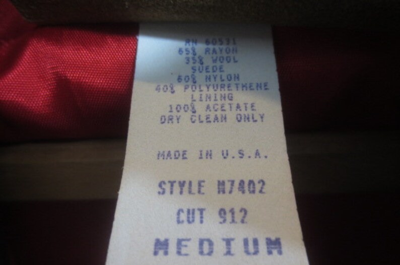 Western Jacket, SADDLE RIDGE, Vintage Collection, Silver Metal Studs and Button, Rayon Wool Blend, Med. image 8