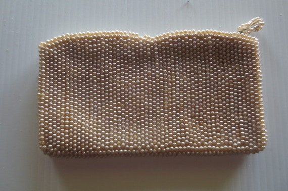 3 Vintage 1950-60's Beaded Purses, Clutch Style, … - image 9