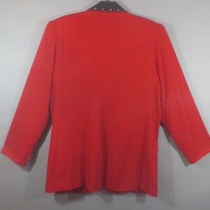 Western Jacket, SADDLE RIDGE, Vintage Collection, Silver Metal Studs and Button, Rayon Wool Blend, Med. image 4