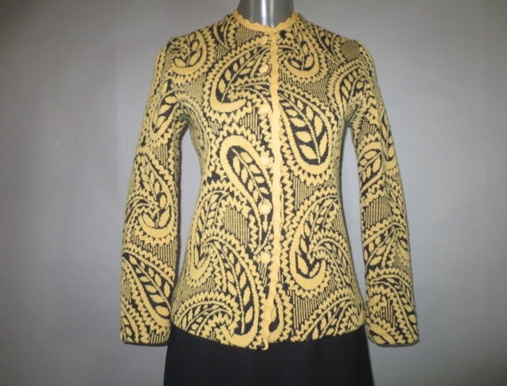 SALE***Vintage CATALINA Cardigan, Jacquard Knit, W