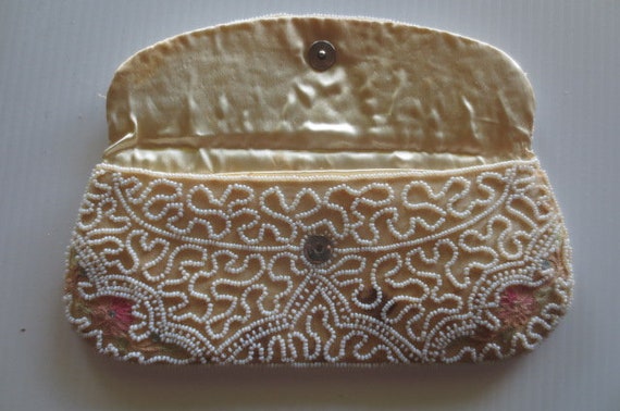 3 Vintage 1950-60's Beaded Purses, Clutch Style, … - image 7