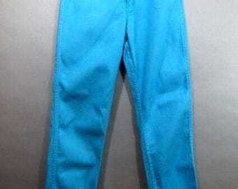1960's Blue Bell WRANGLER Jeans, Women's High Rise Pants, Gripper zipper, Sanforized, Size 16