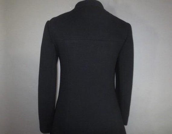 1940's French Wool Princess Coat, Tailored A-Line… - image 7