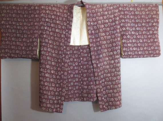 Vintage Haori Kimono Jacket, String Closures (him… - image 1