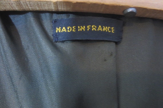 1940's French Wool Princess Coat, Tailored A-Line… - image 10