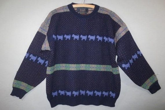 Pringle of Scotland, Scotty Dog Sweater, PRINGLE Label, Made in Scotland, 100% Lambswool, Good Condition