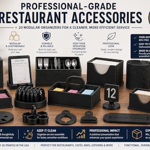 Professional Restaurant Organizer | Commercial 3D Printed Restaurant Accessory | Custom Restaurant Tool | Restaurant Organization