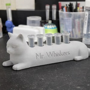 Cat Test Tube Holder | Lab & Desk Decor | Cute Pet Décor