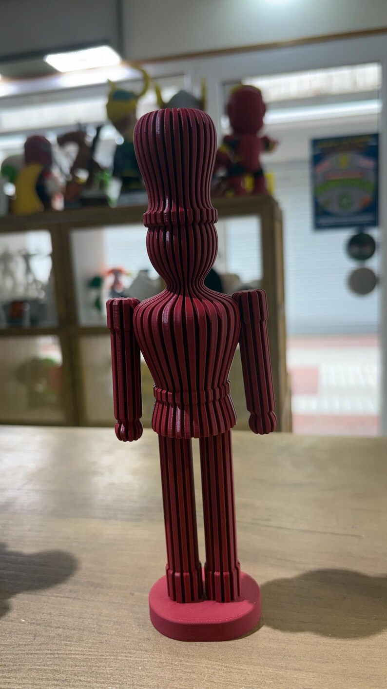 Figura De Acción T13 De Cuerpo Completo En 3D – Robot Articulado De Plástico De 10 Cm, Estatua Multijunta Para Coleccionistas Y Amantes De Los Videojuegos, Color Rojo