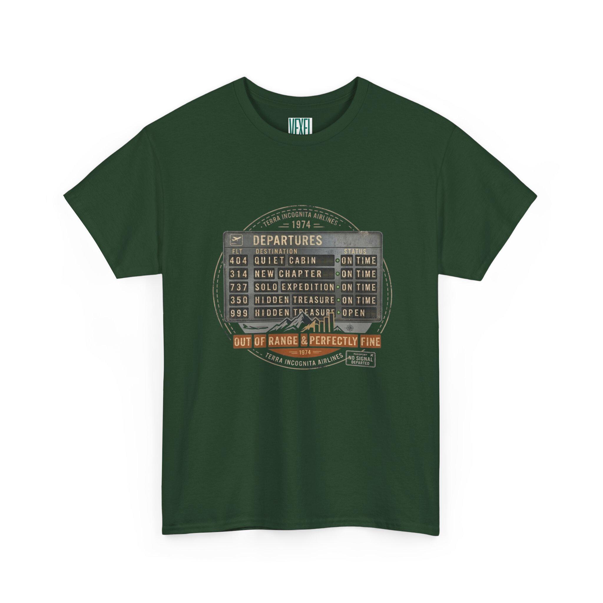 Vintage Airport Departures Board T-shirt | Retro Travel Airline
