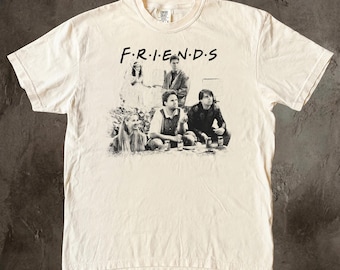 Friends TV Show Shirt, Vintage 90s Sitcom Graphic Tee, Rachel Monica Chandler Joey Ross Phoebe T-Shirt, Classic Sitcom Lover Gift