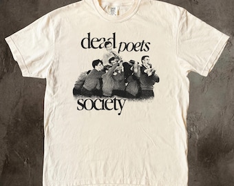 Shirt Vintage Dead Poets Society, retro Robin Williams-T-shirt, klassiek grafisch T-shirt jaren 80 drama, Carpe Diem-T-shirt, cadeau filmliefhebber