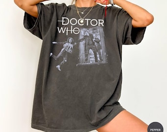 Doctor Who-shirt, David Tennant-T-shirt, merchandise retro sci-Fi tv-show, grafisch T-shirt tiende Doctor en Martha Jones, Tardis Time Lord-cadeau