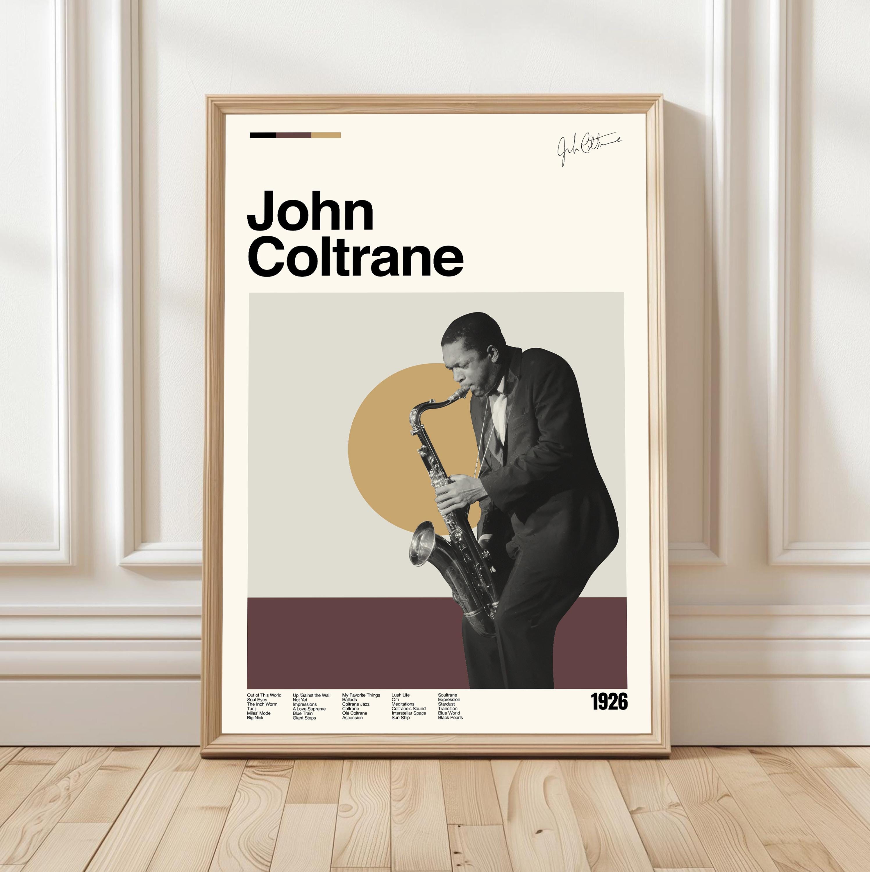 John coltrane poster - Etsy 日本