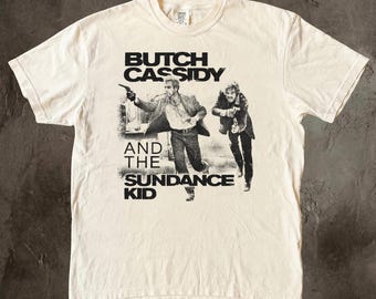 Butch Cassidy and the Sundance Kid Shirt, Paul Newman Tee, Retro 70s Classic Western Movie Merch, Robert Redford Graphic T-Shirt