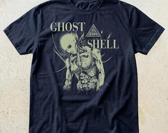 Vintage Ghost in the Shell T-Shirt, Retro 90s Manga Graphic Tee, Japanese Animation Apparel, Sci-fi Movie Tee, Classic Anime Fan Gift