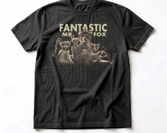 Fantastic Mr. Fox Shirt, Wes Anderson Movie Graphic Tee, Vintage Animation Film T-Shirt, Retro Fox Graphic Tee, Gift for Movie Fan
