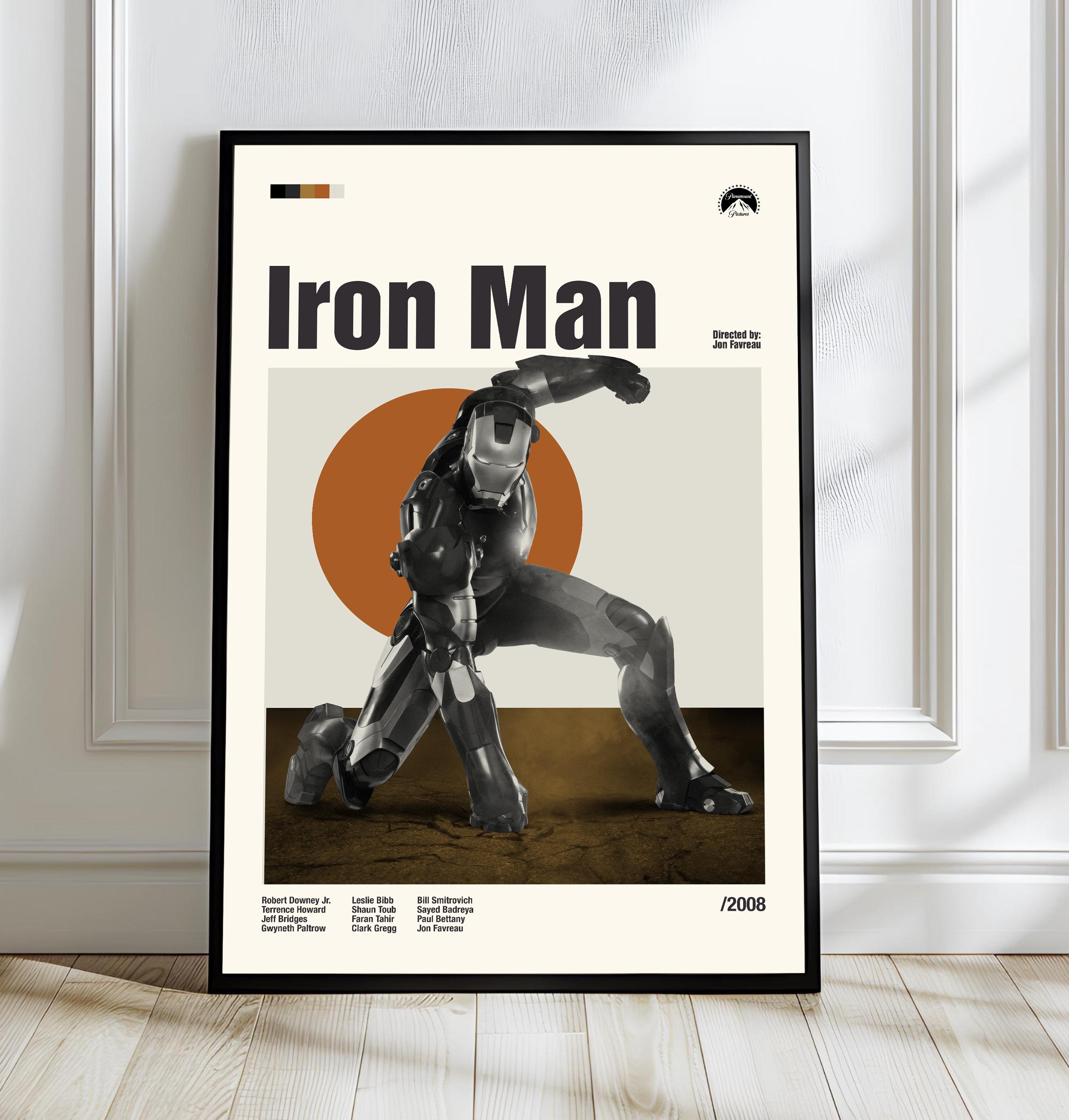 Affiche de film i-iron Man m-marvel, papier peint auto