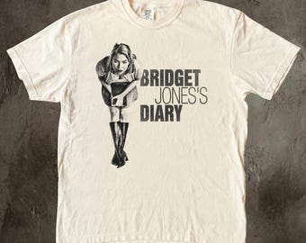 Vintage Bridget Jones's Diary Shirt, Retro Renée Zellweger Tee, Classic Rom Com Graphic T-Shirt, Y2K Movie Merch, British Chick Flick Tee