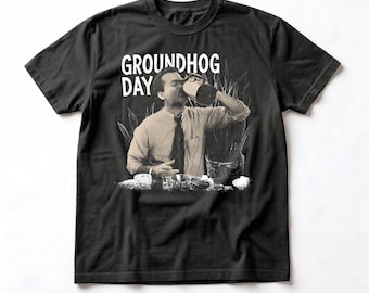 Groundhog Day Shirt, Vintage Bill Murray Graphic Tee, Phil Connors 90s Film T-Shirt, Classic Movie Lover Gift, Time Loop Film Tee
