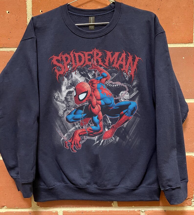 Spider-Man Shirt, Vintage Peter Parker Graphic Tee, Retro Spider-Man Villains T-Shirt, Marvel Superhero Shirt, Avengers Fan Gifts image 9