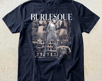 Vintage Burlesque Movie Shirt, Retro Cher Christina Aguilera Tee, Classic Musical Drama Graphic T-Shirt, Y2K Pop Culture Gift