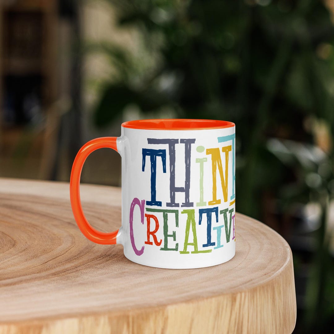 Mug With Color Inside - Etsy