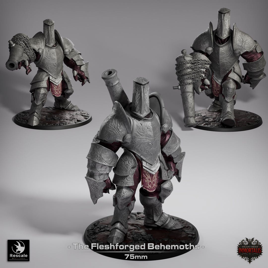 Behemoth Machine Fleshforged Behemoth - Ancient Order Immortalis - Rescale Miniatures ...