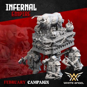 Infernal Relic - Includes free bases - War Machine Miniature in Premium ABS Resin - High-Quality 3D Printing