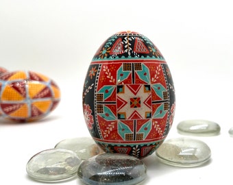 CUSTOM…Peahen Egg Pysanky ukrainian Easter Egg, Batik, Pisanki, Folk Art, Trizub