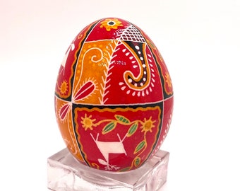 CUSTOM...Chicken Egg Pysanky ukrainian Easter Egg, Batik, Pisanki, Folk Art