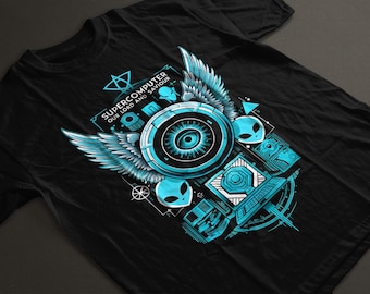 Cyber Sigilism T-shirt |  Neo Tribal & Alien Tech Design