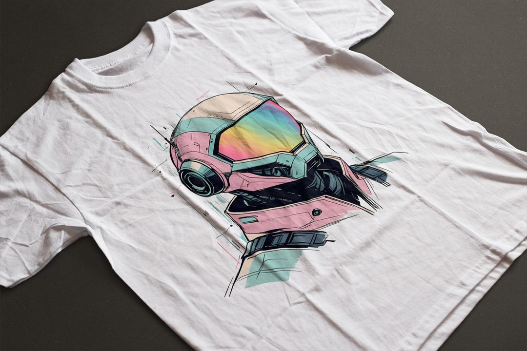 Synth Rider Synthwave Fusion Shirt | Neon Aesthetic Sci-fi Cyberpunk ...