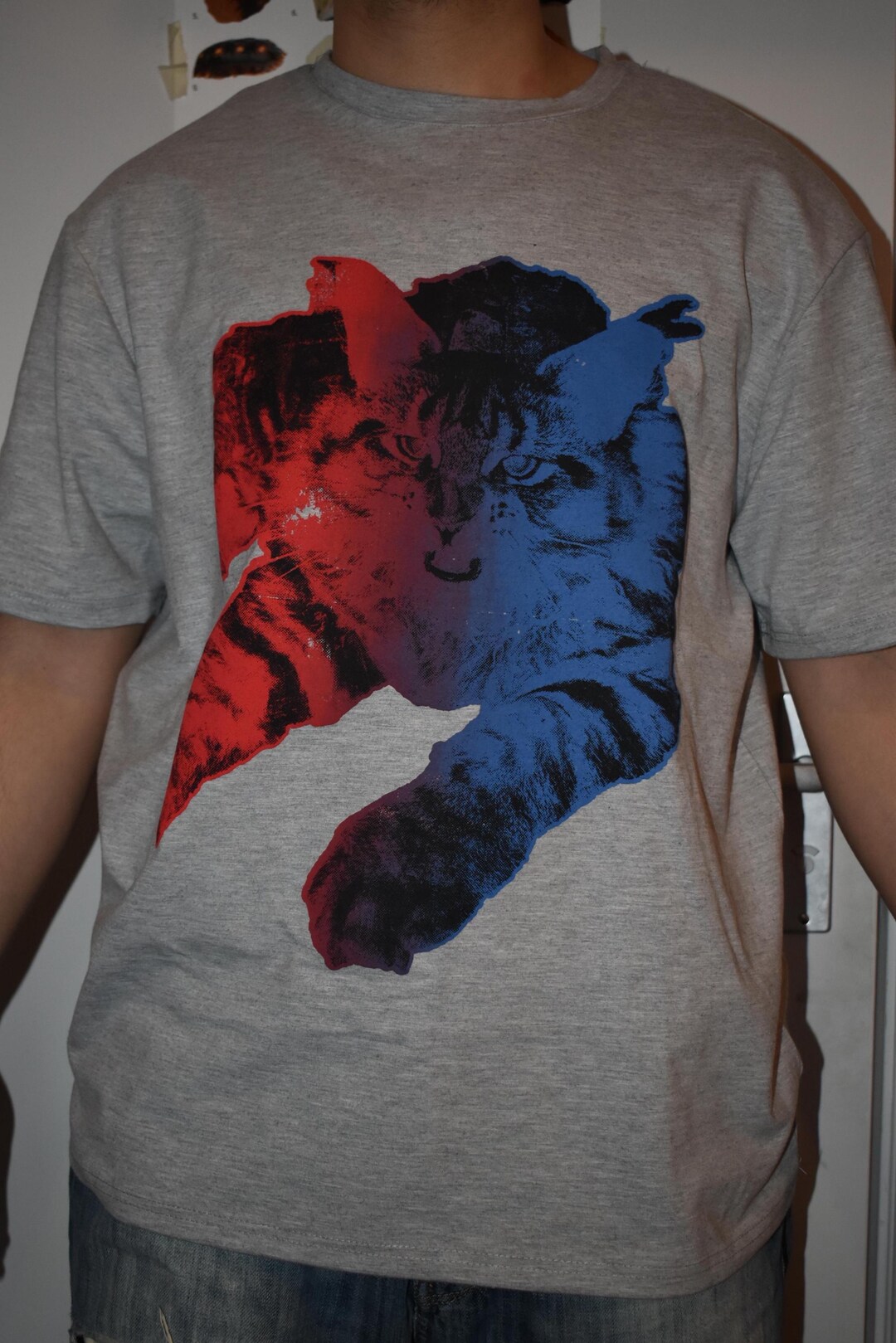 Buba Angry Cat Screenprinted T-shirt - Etsy