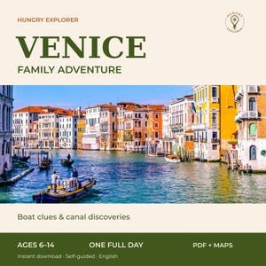 Venice Family Adventure PDF, Self-Guided Day with Kids Ages 6–14
