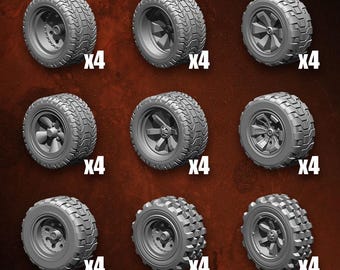 9 juegos de ruedas de 12 mm para coches de juguete