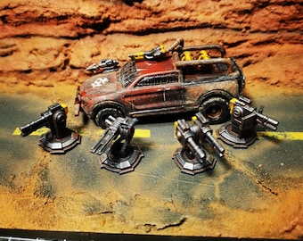 Juego de 4 torretas automáticas de 20 mm.