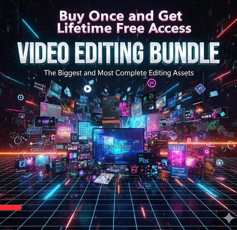 200GB+ Video Editing Pack Bundle | Effects, Transitions, Overlays ...