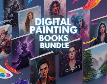 Digital Painting Books Bundle | Procreate & Photoshop Art Guides, Color and  Lighting eBooks