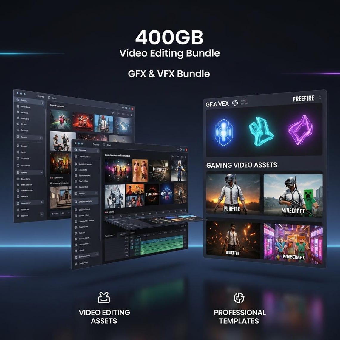 400GB Video Editing Bundle | Premiere Pro, Cinematic Luts, Transitions ...