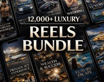 12000+ Luxury Reels Bundle | Viral Instagram, TikTok & YouTube Shorts Clips