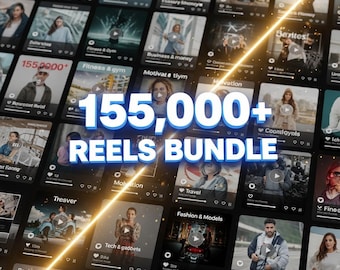 155,000+ Viral Instagram Reels Bundle | All Niches (Digital Download)
