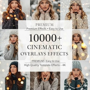 10000+ Photo Overlays Effects Bundle – Cinematic Textures (Digital Download)