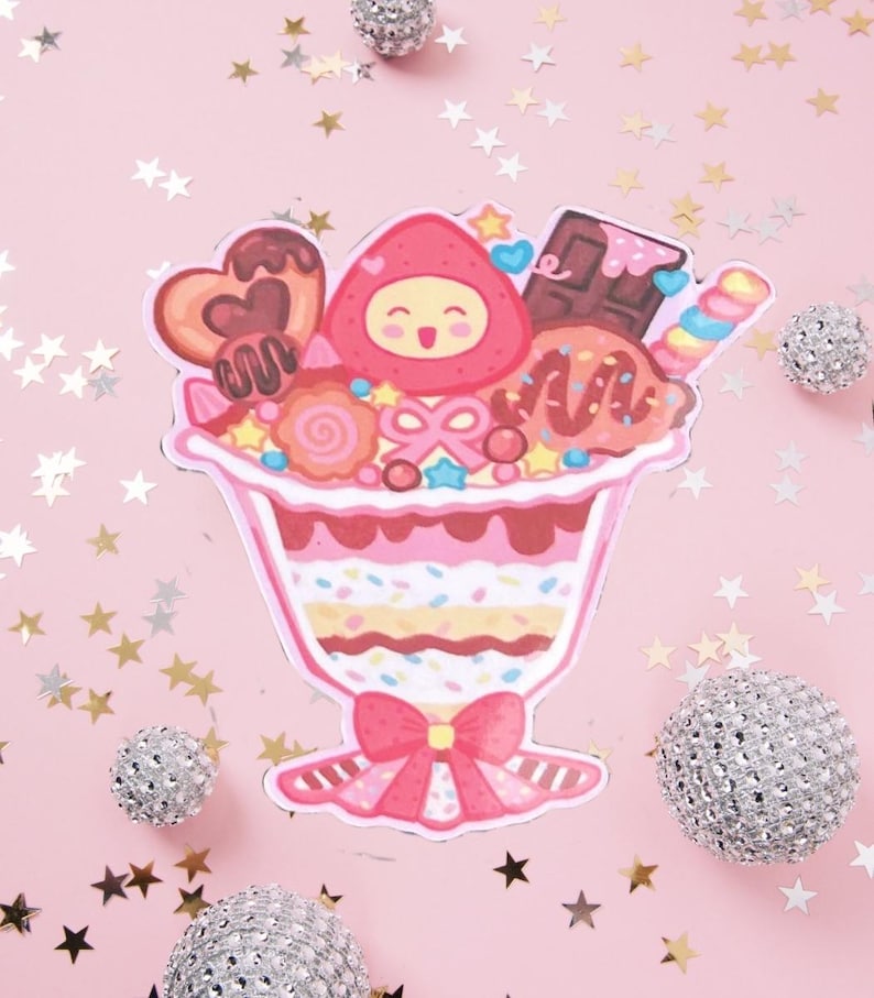 Parfait Sticker Digital Friend Party Parfaits Stickers - Etsy