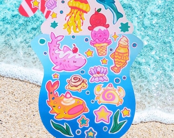 Desert Sea Creatures Sticker Sheet