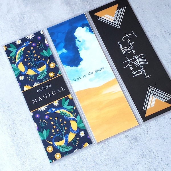 Laminated Bookmark Etsy Laminated Bookmark Etsy